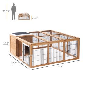 Rabbit Hutch, Waterproof Rabbit House For Small Animals, Natural (Option: Natural)